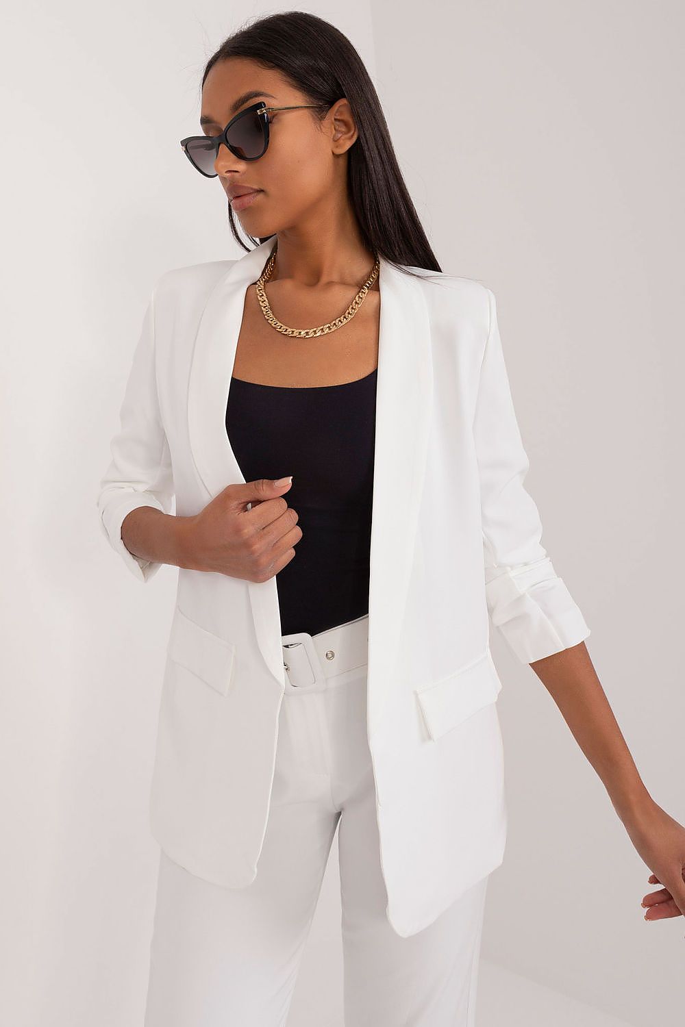   Marynarka Model TW-ZT-BI-24155a.01X White - Och Bella 