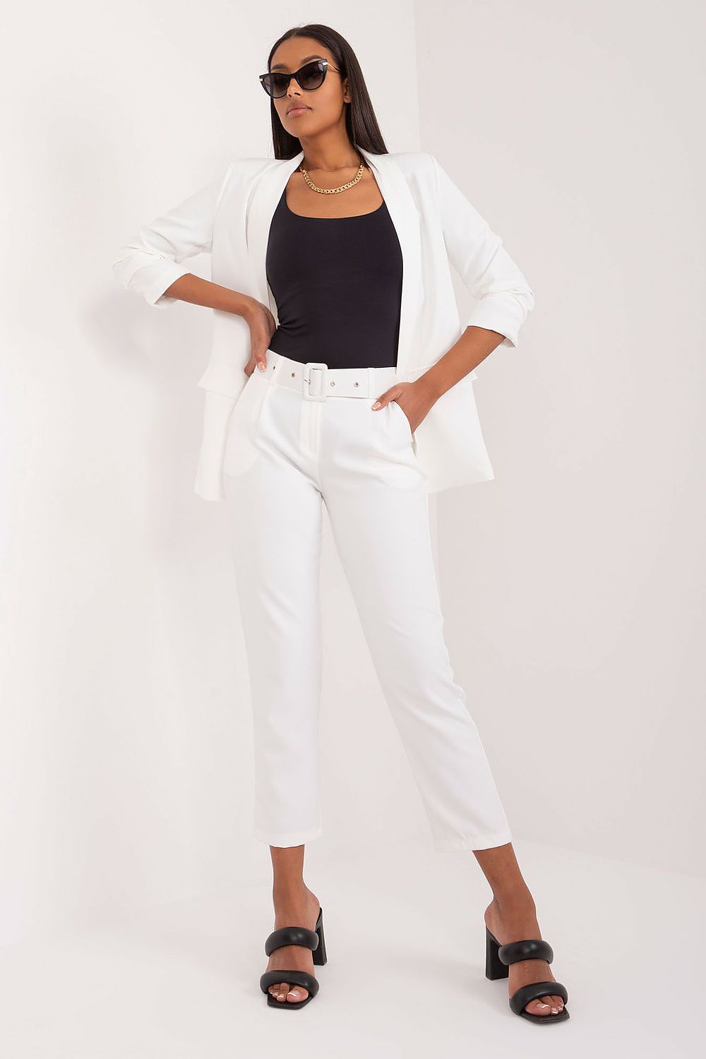  Spodnie Damskie Model TW-SP-BI-22880-2.47 White - Och Bella 