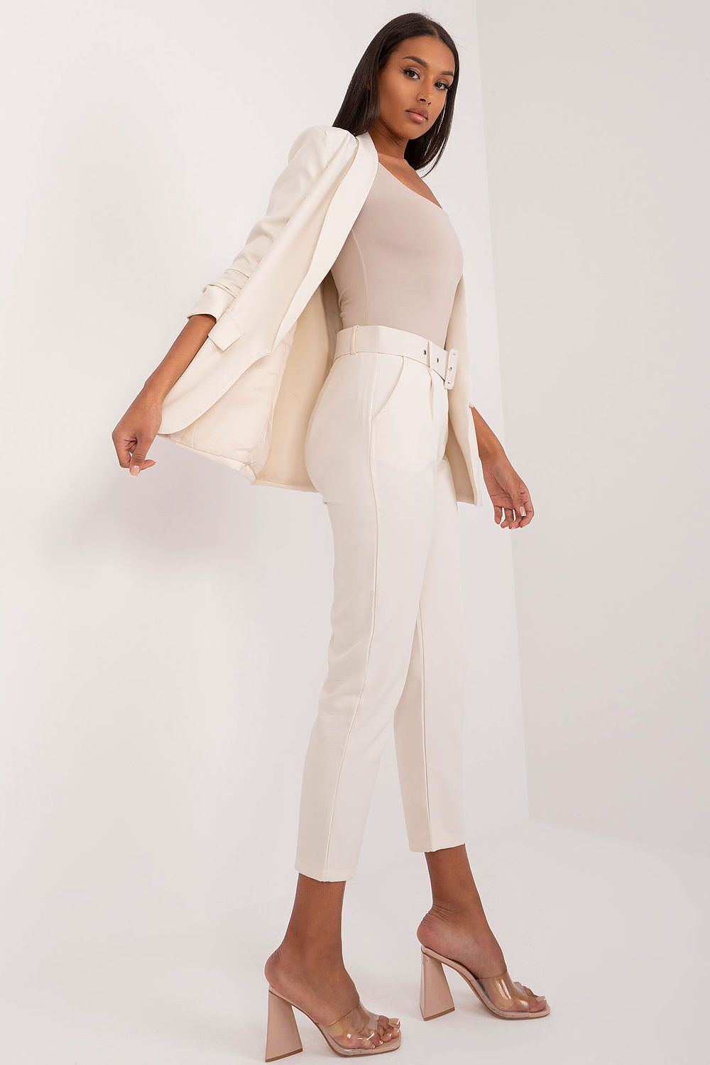  Spodnie Damskie Model TW-SP-BI-22880-2.47 Light Beige - Och Bella 