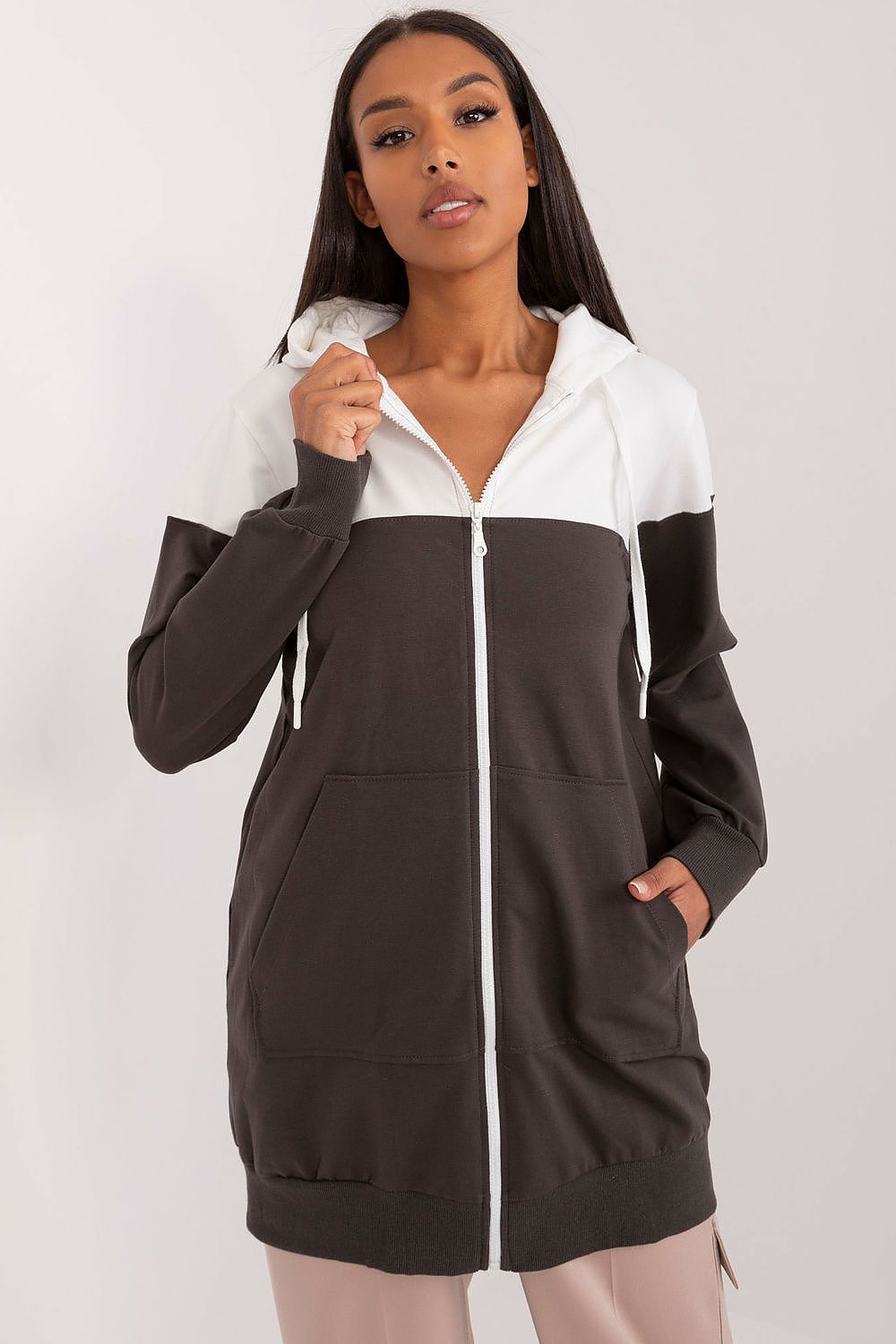   Bluza Damska Model RV-BL-8159.16X Khaki - Relevance 