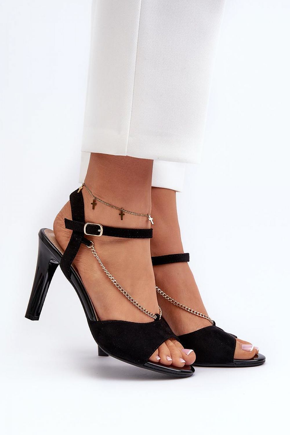  Sandały Model Sergio Leone SK925 Black - Step in style 