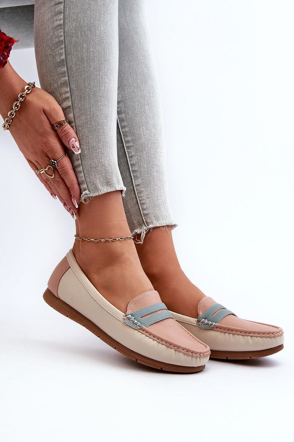   Mokasyny Model Vikitara 833957 Pink - Step in style 