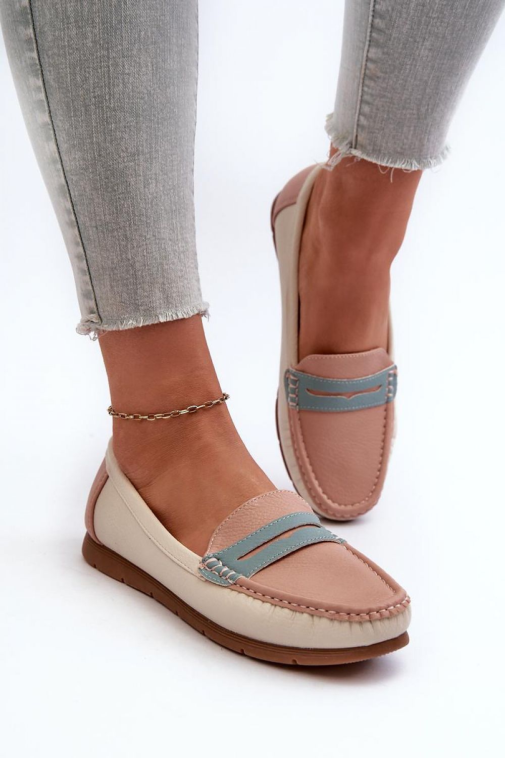   Mokasyny Model Vikitara 833957 Pink - Step in style 