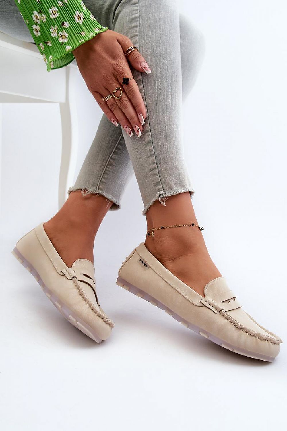   Mokasyny Model Celoria M502-8 Light Beige - Step in style 