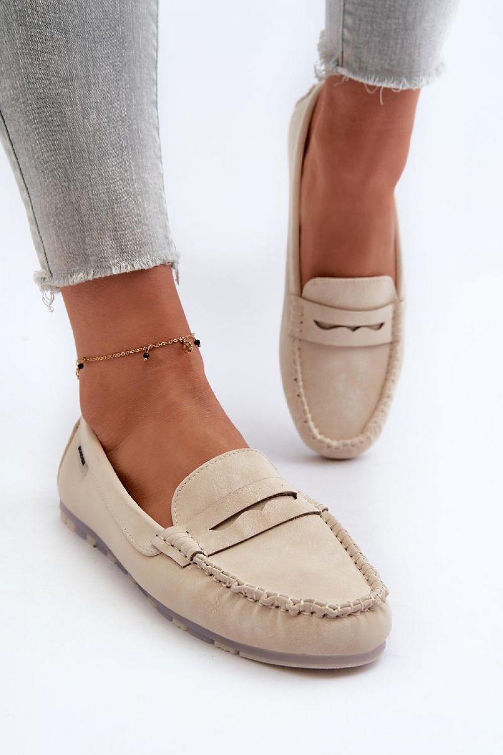   Mokasyny Model Celoria M502-8 Light Beige - Step in style 