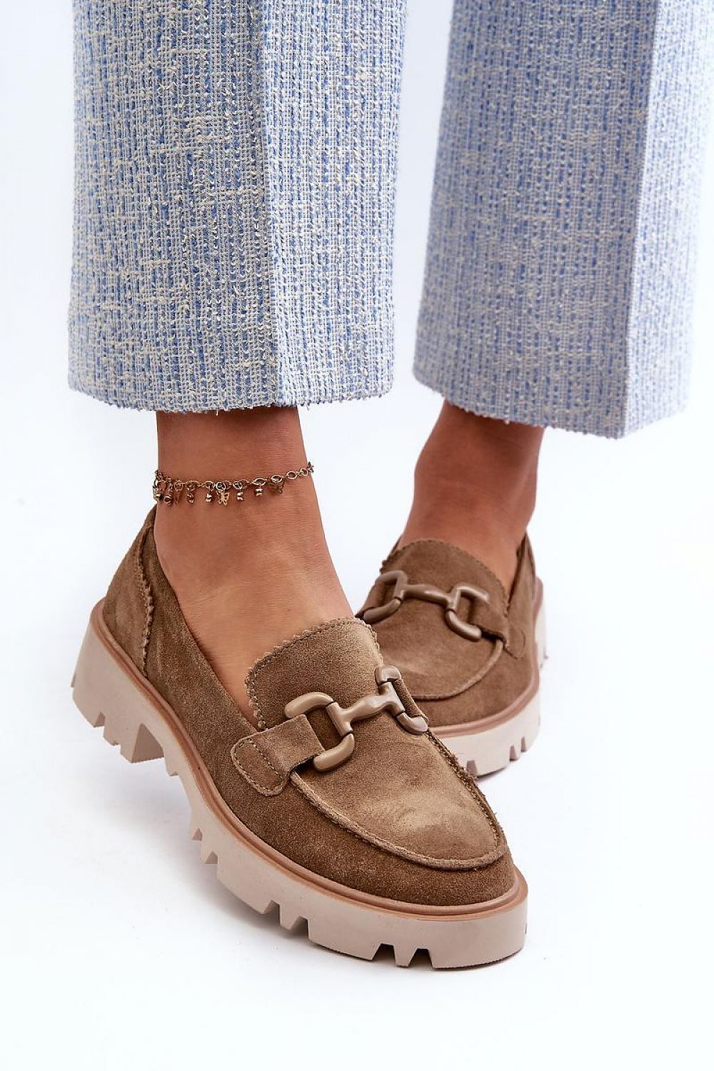   Mokasyny Model DA TW117 Brown - Step in style 