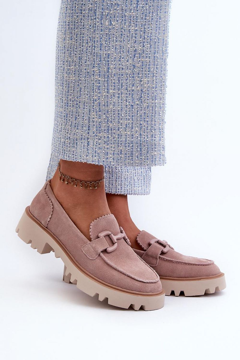   Mokasyny Model DA TW117 Pink - Step in style 