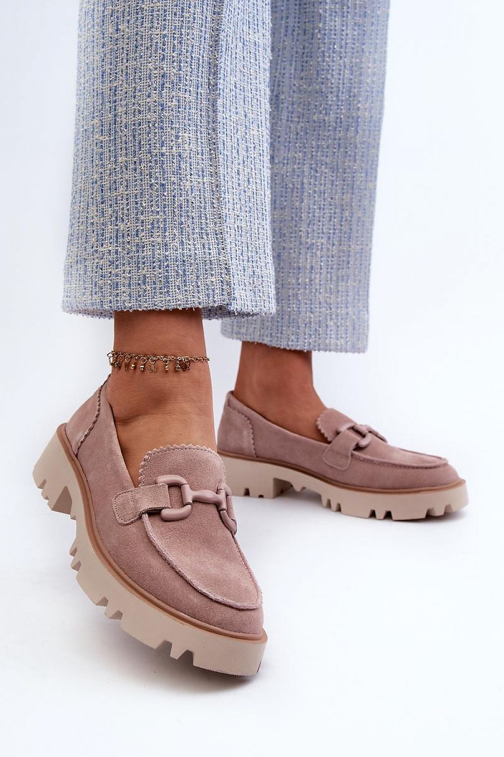   Mokasyny Model DA TW117 Pink - Step in style 