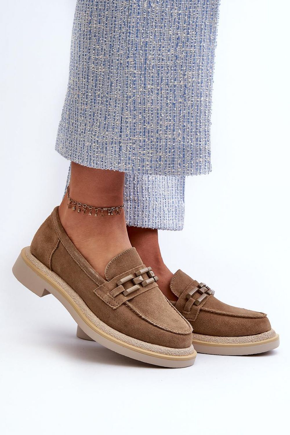   Mokasyny Model DA TW101 Brown - Step in style 
