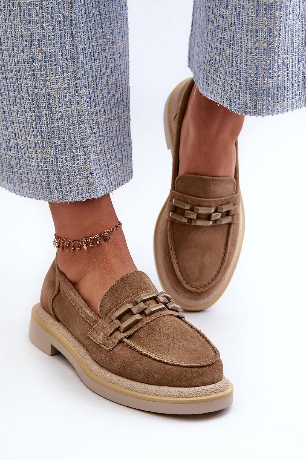   Mokasyny Model DA TW101 Brown - Step in style 