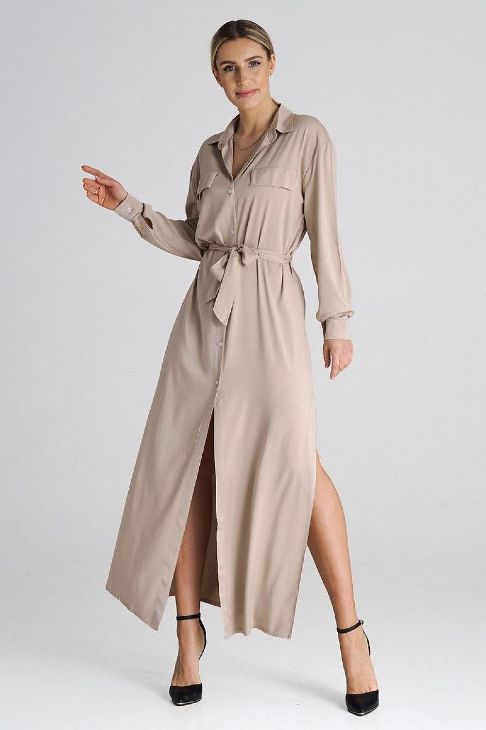  Sukienka Model M1000 Beige - Figl 