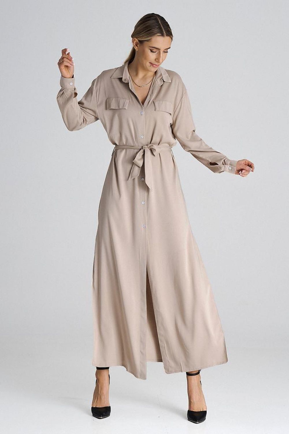  Sukienka Model M1000 Beige - Figl 