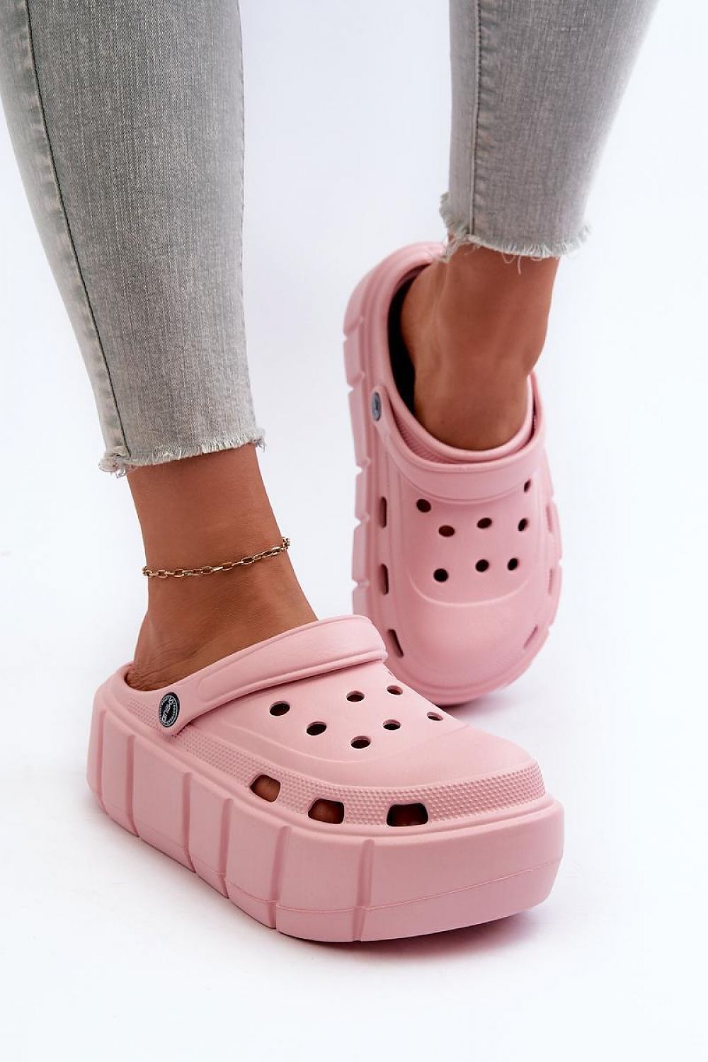  Sandał Klapki Model Itubia 24SD19-7561 Pink - Step in style 