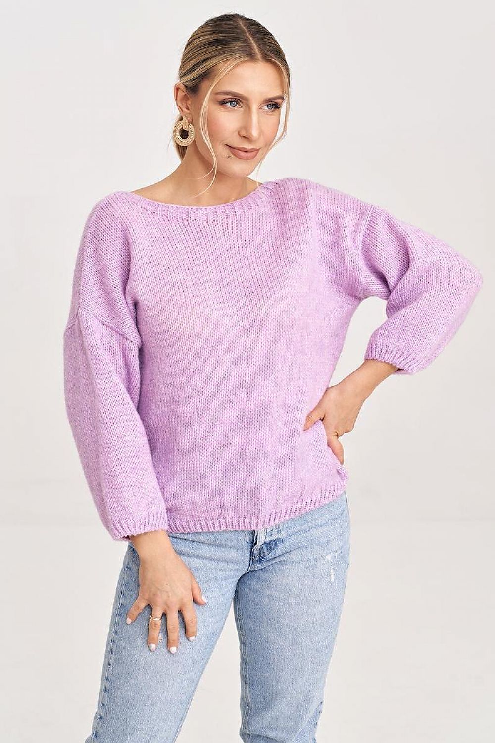   Sweter Damski Model M993 Violet - Figl 