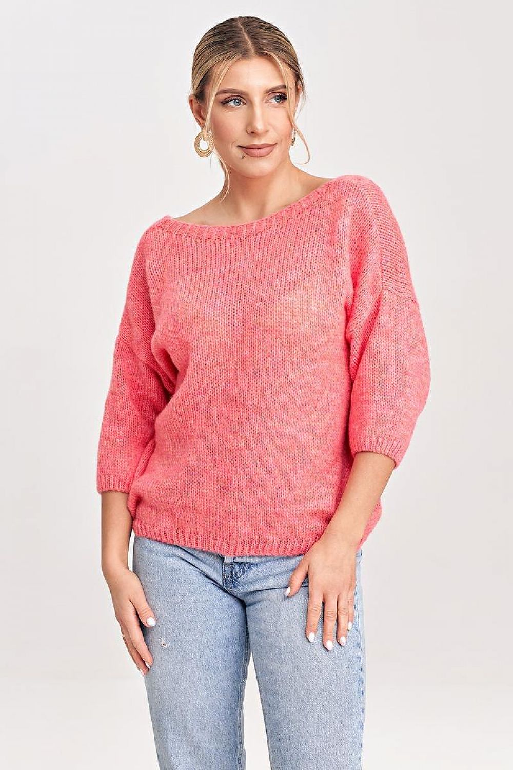   Sweter Damski Model M993 Coral - Figl 
