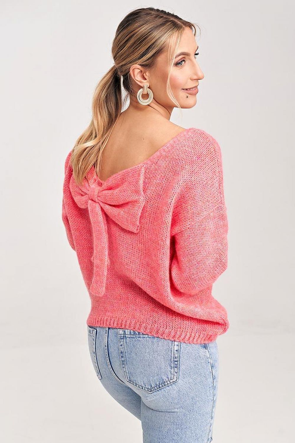   Sweter Damski Model M993 Coral - Figl 