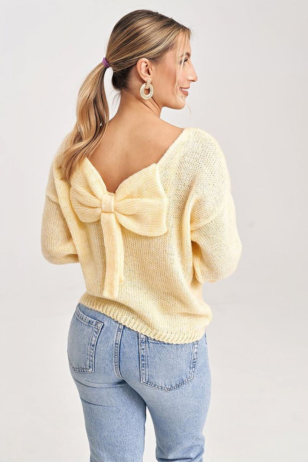   Sweter Damski Model M993 Yellow - Figl 