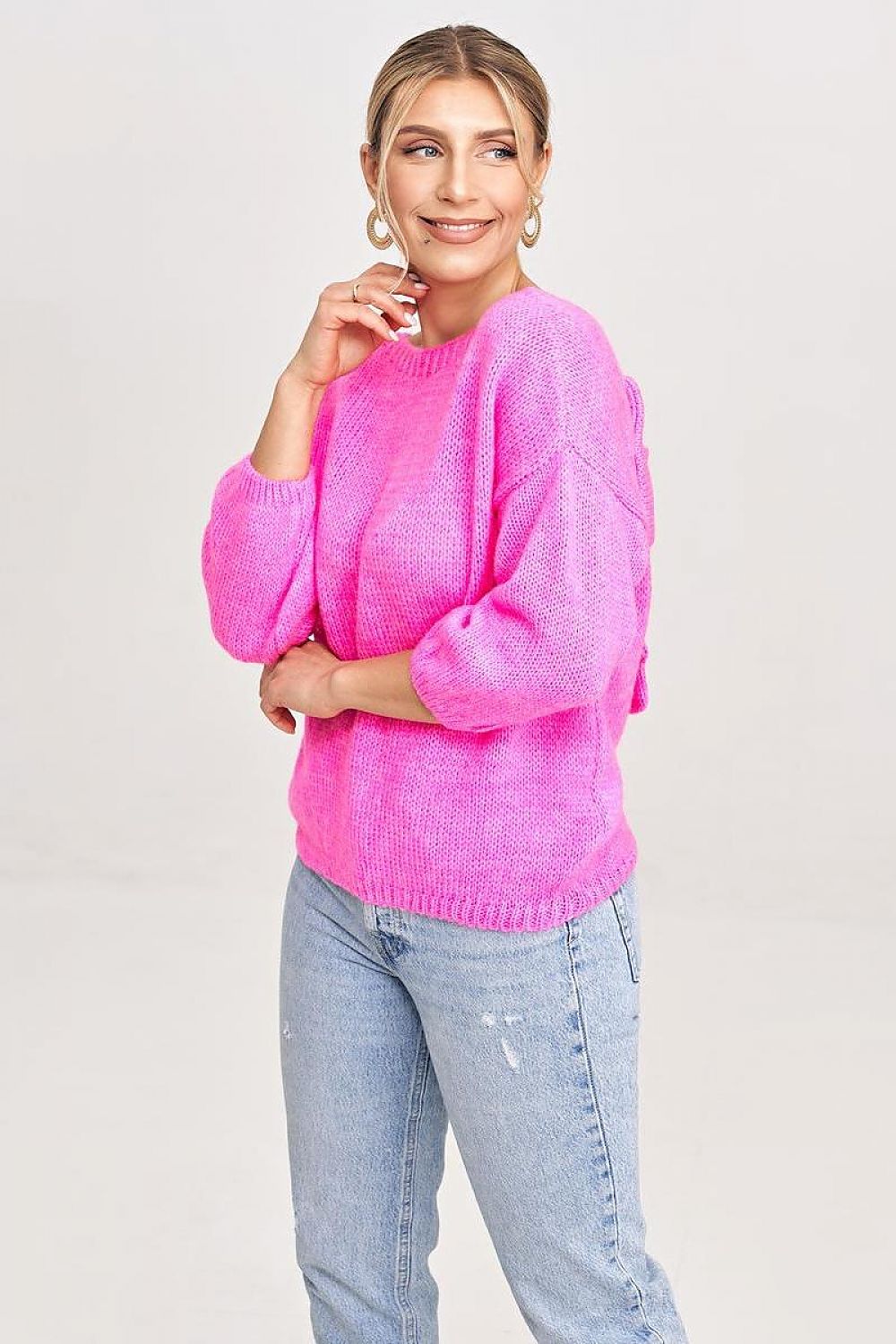   Sweter Damski Model M993 Pink - Figl 