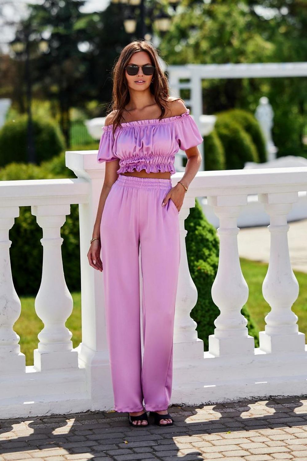  Spodnie Damskie Model Tarifa JAM SPD0035 Violet - Roco Fashion 
