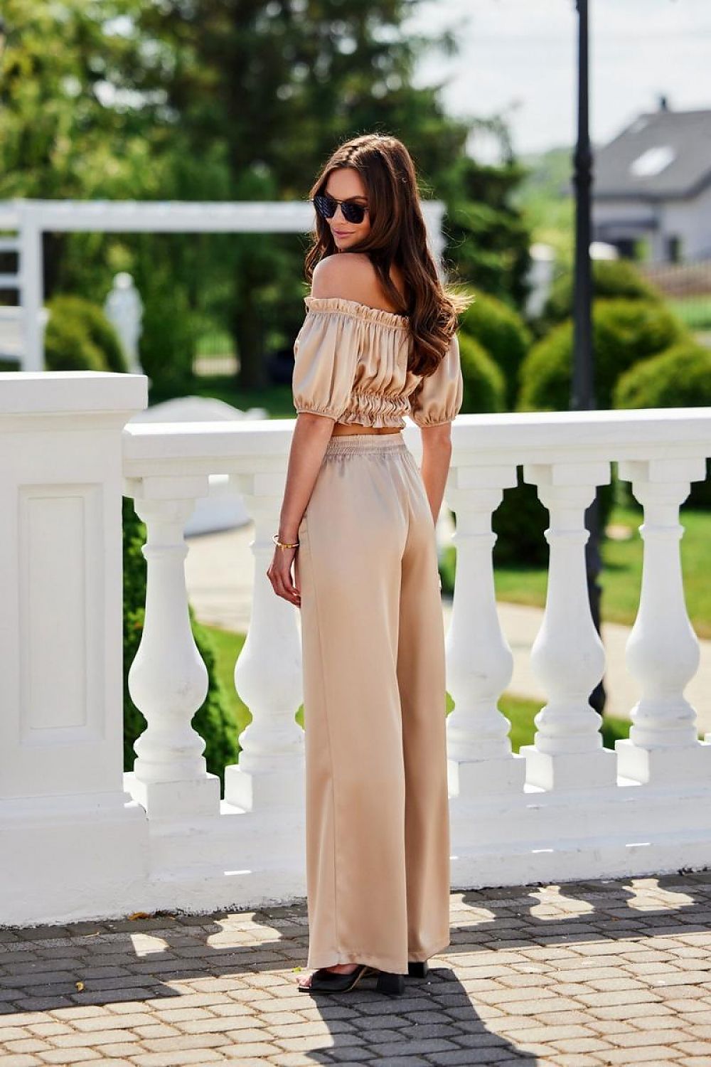  Spodnie Damskie Model Tarifa BEZ SPD0035 Beige - Roco Fashion 