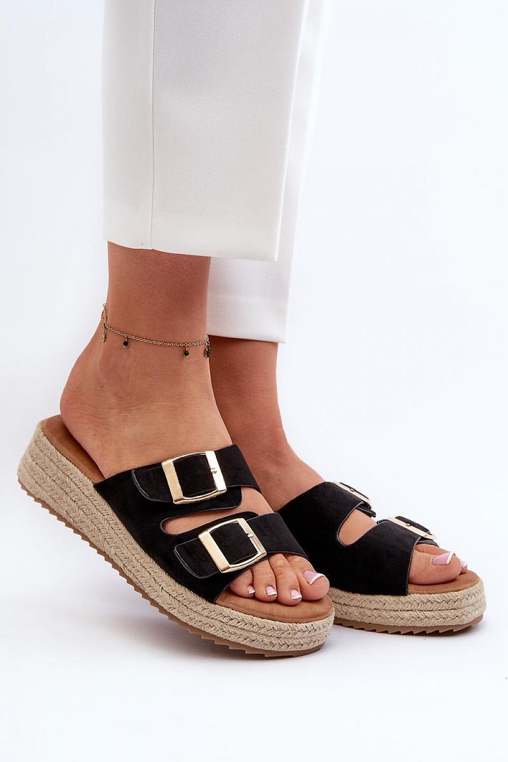  Sandał Klapki Model Zaloemi C-315 Black - Step in style 