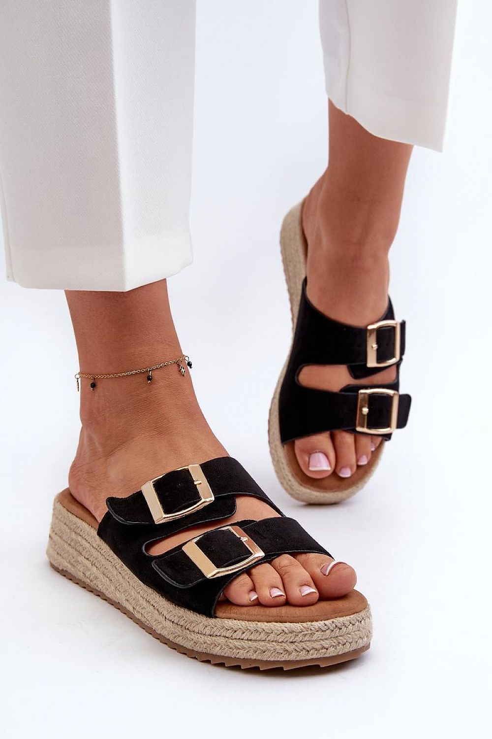  Sandał Klapki Model Zaloemi C-315 Black - Step in style 