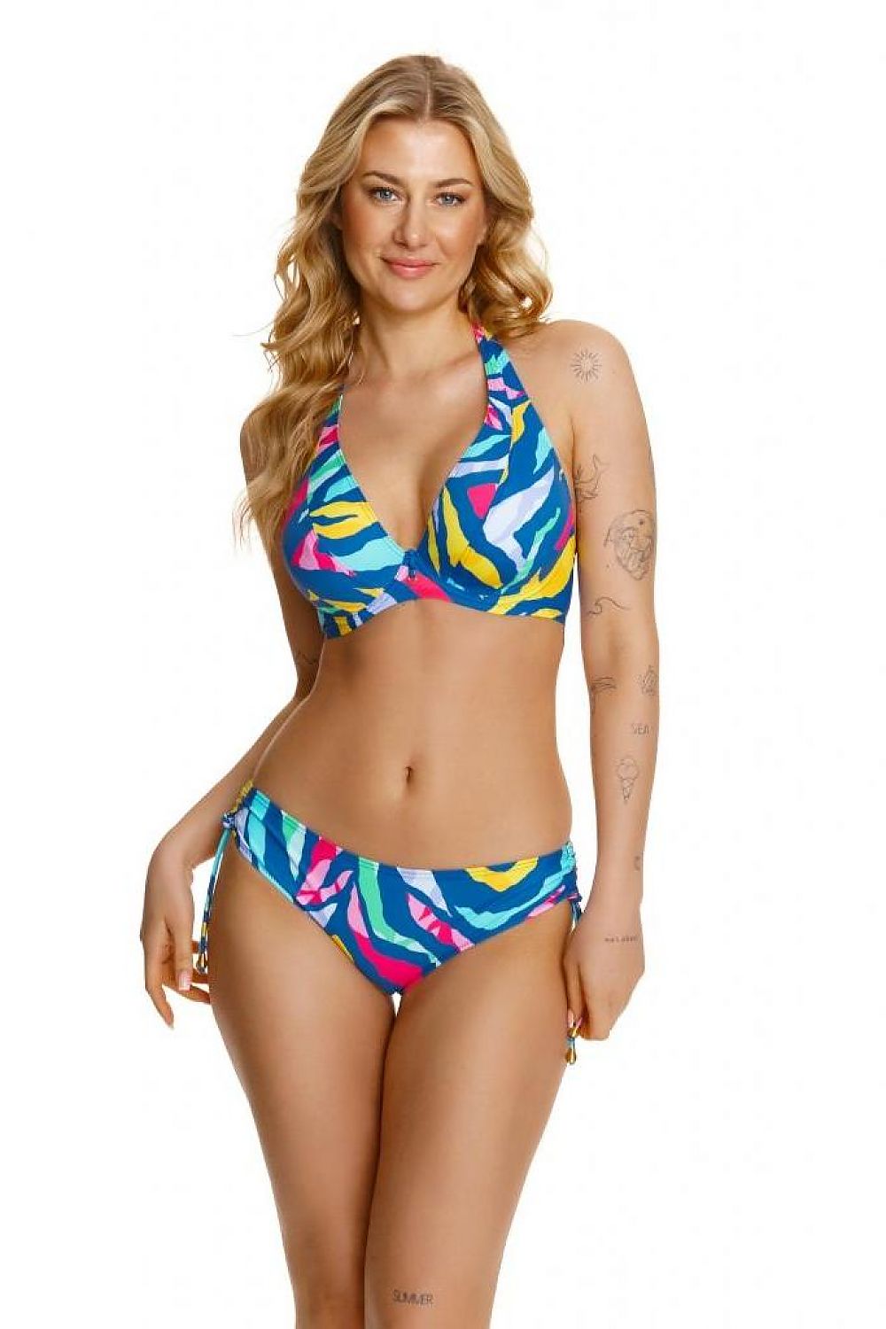  Kostium dwuczęściowy Biustonosz kąpielowy Bralet Model Fogo Multicolor - Lupo Line 