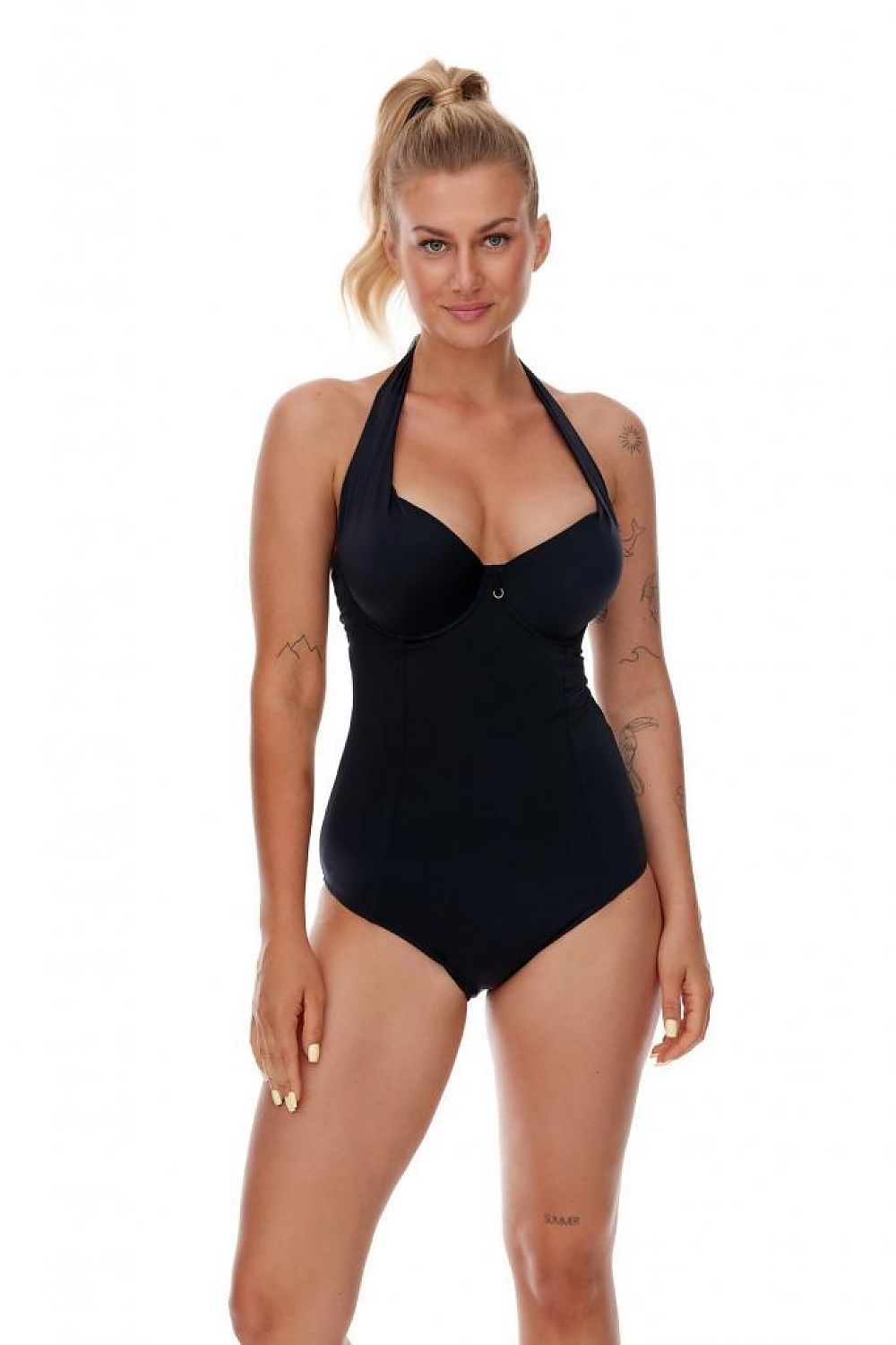  Jednoczęściowy strój kąpielowy Kostium jednoczęściowy Model Cejlon Kopa Black - Lupo Line 