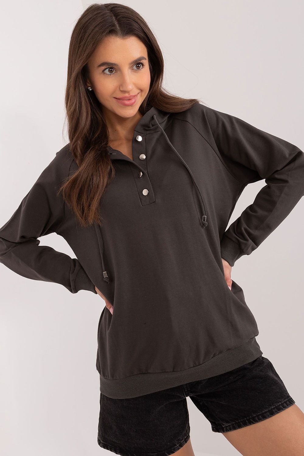   Bluza Damska Model RV-BL-8200.36 Dark Khaki - Relevance 
