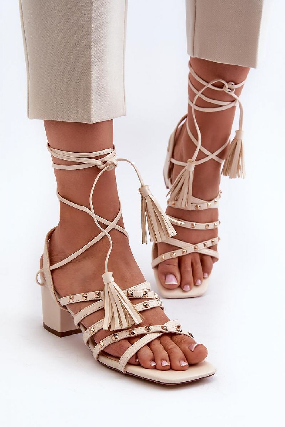  Sandały Model Chrisele 3973 Beige - Step in style 