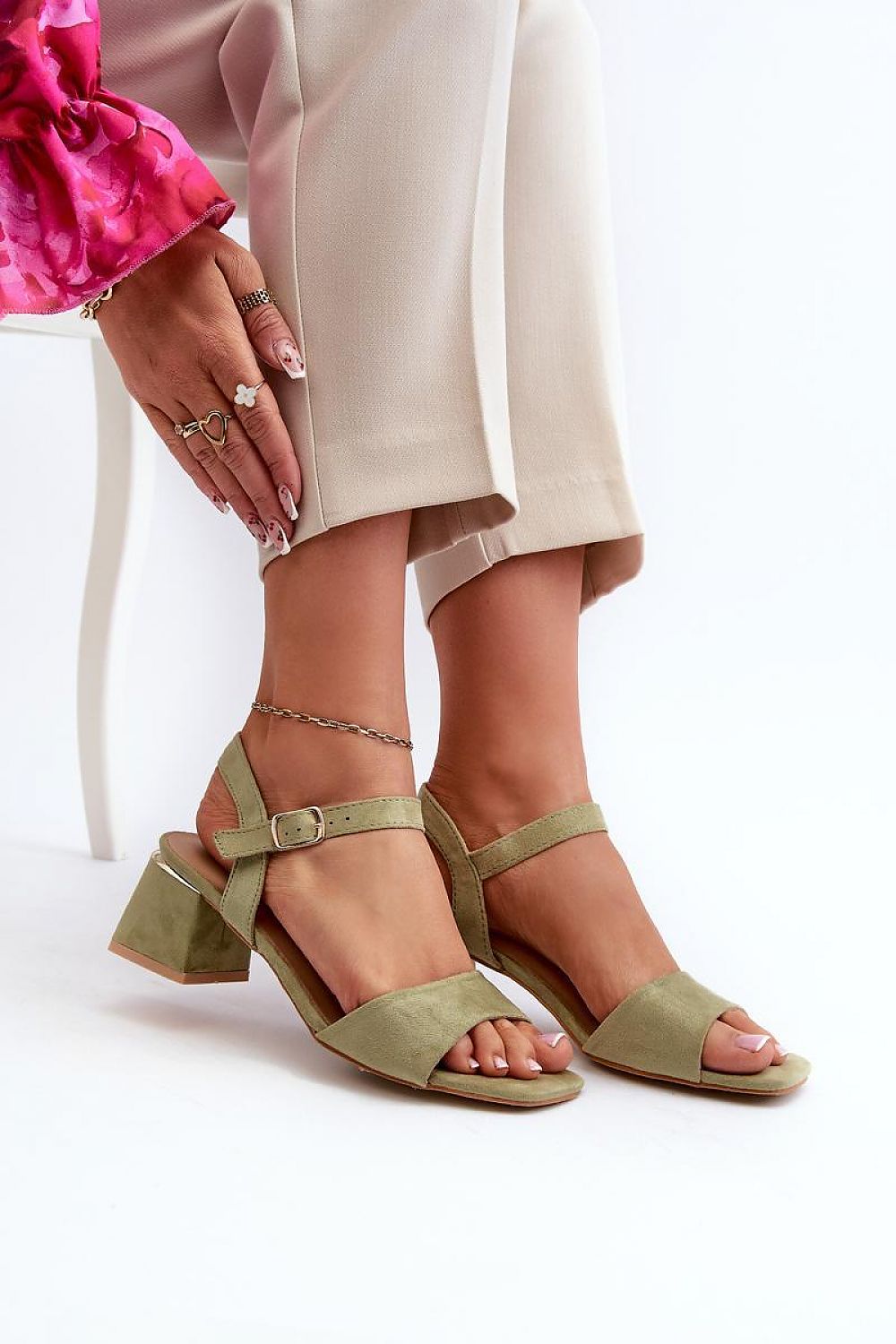  Sandały Model Leisha LT33-10 Green - Step in style 