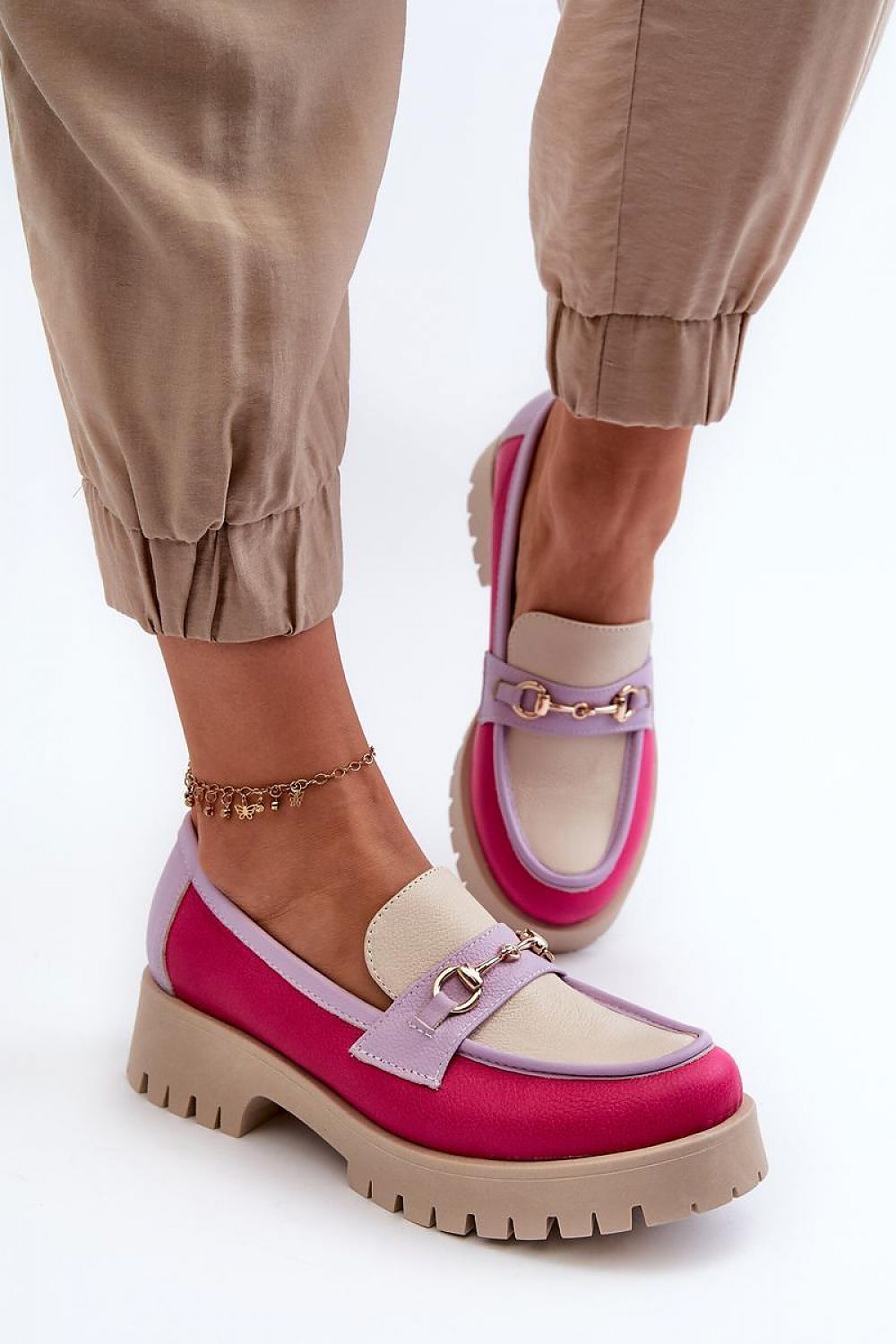   Mokasyny Model Zazoo 3475 Beige - Step in style 
