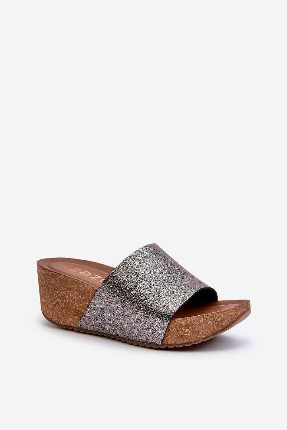  Sandał Klapki Model Zazoo 40291 Grafit - Step in style 