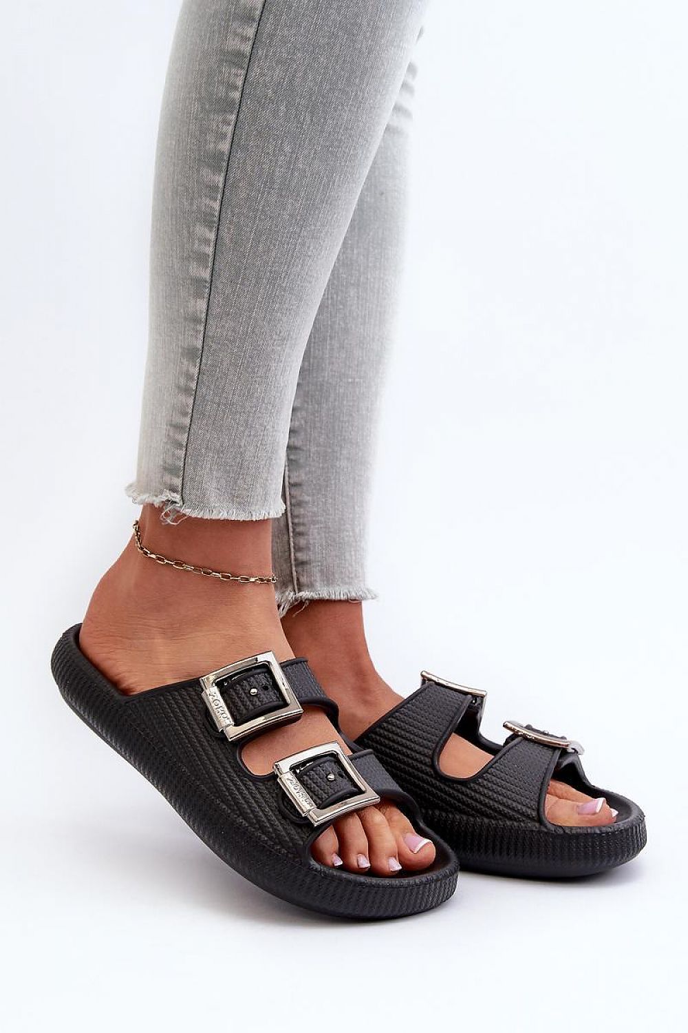  Sandał Klapki Model Zaxy LL285088 Black - Step in style 