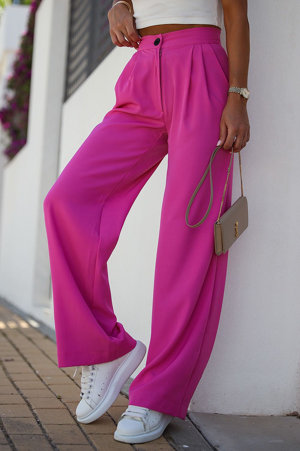  Spodnie Damskie Model Bahari 369 Pink - IVON 