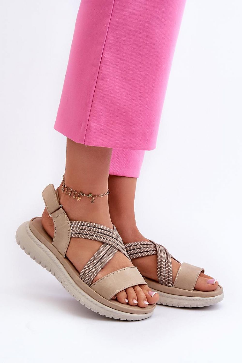  Sandały Model Ceclea 24SD06-7057 Beige - Step in style 