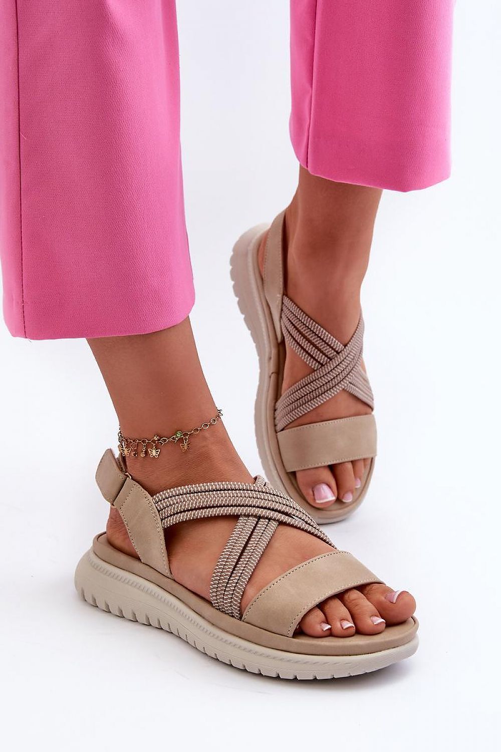  Sandały Model Ceclea 24SD06-7057 Beige - Step in style 