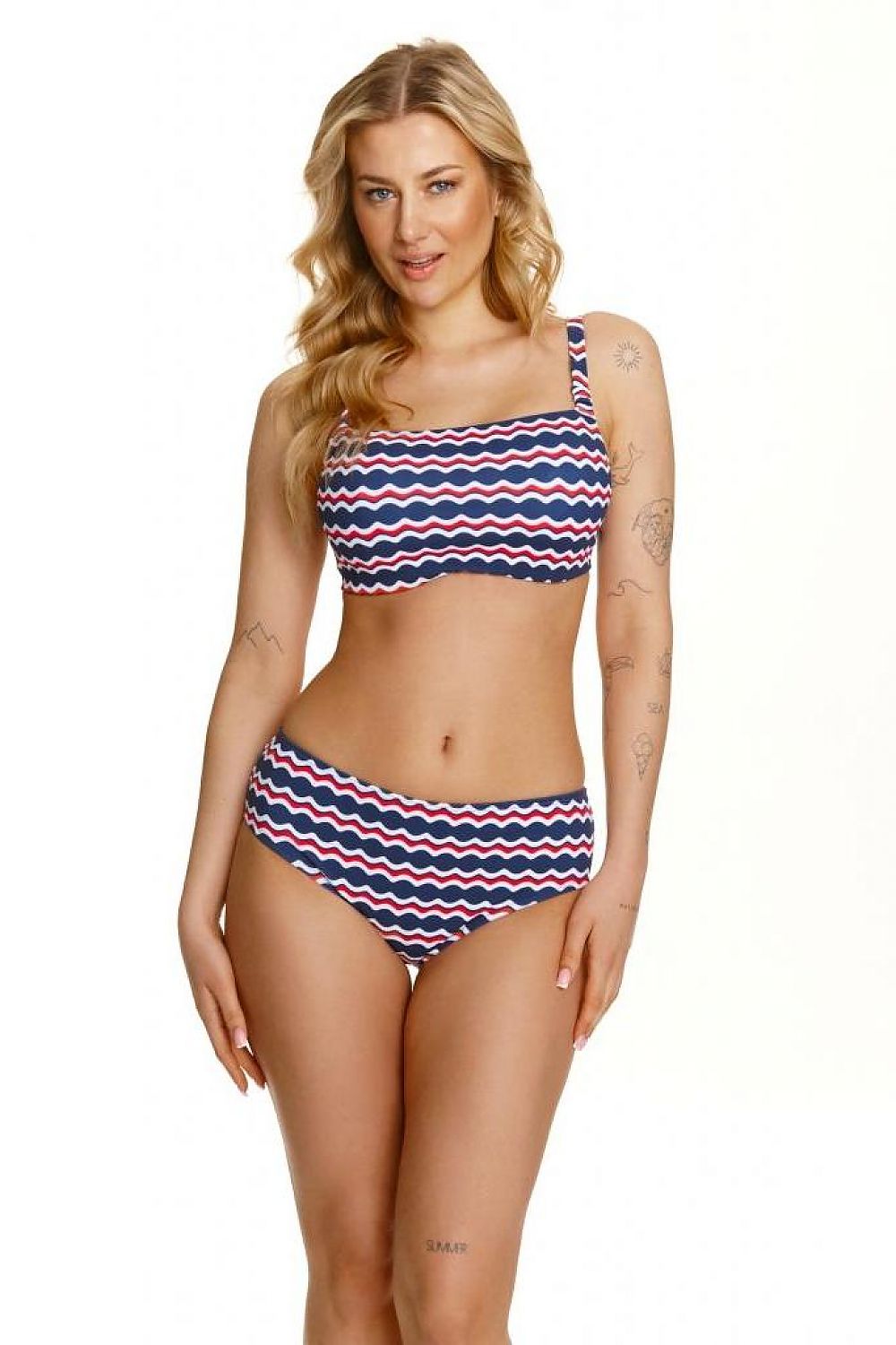  Kostium dwuczęściowy Biustonosz kąpielowy Model Sailor Big Top Blue - Lupo Line 