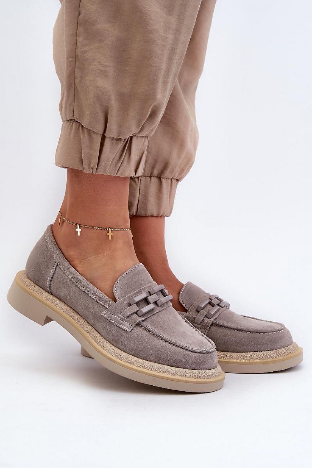   Mokasyny Model DA TW101 Grey - Step in style 