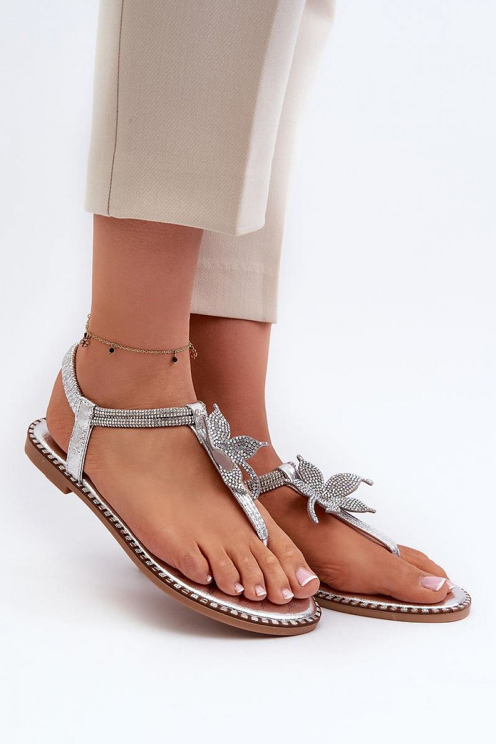  Sandały Model Edoni WWW502 Silver - Step in style 