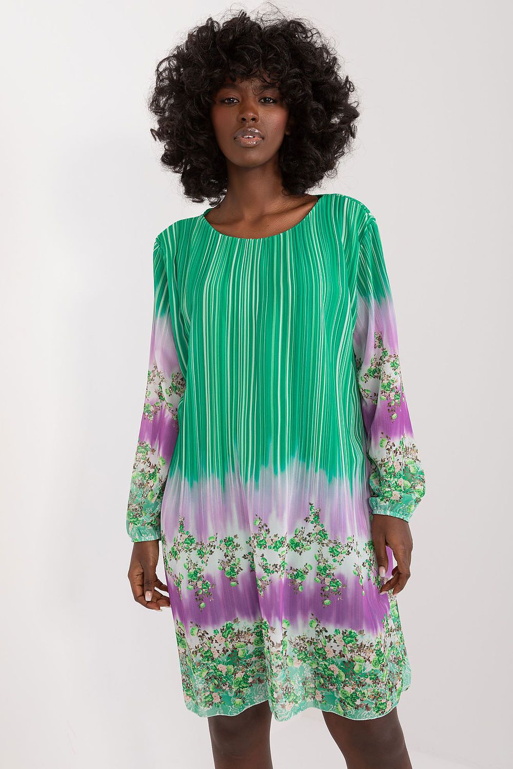  Sukienka Model DHJ-SK-N8524.14X Green - Italy Moda 