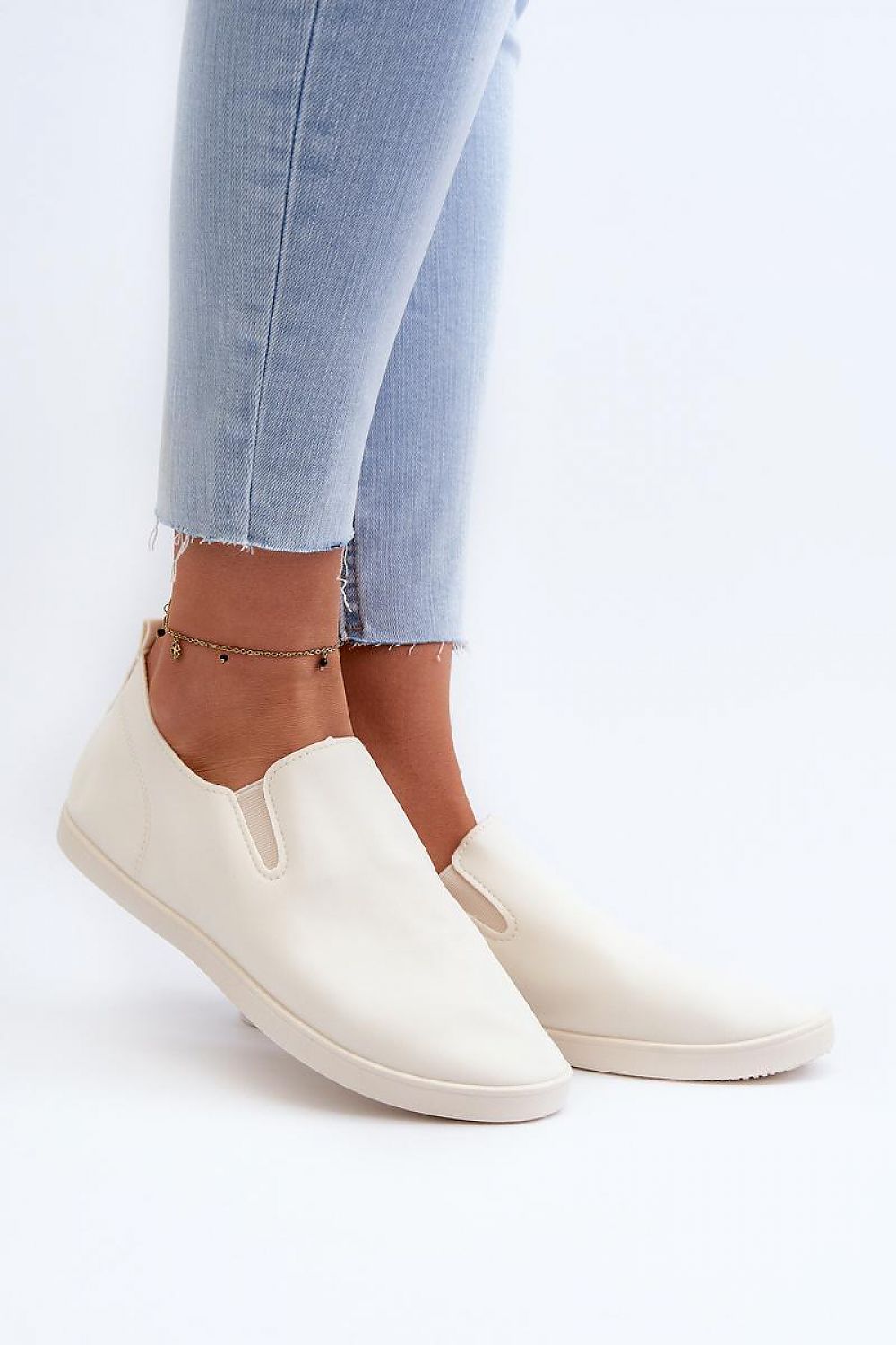   Trampki Model Lovinia NB662 Beige - Step in style 