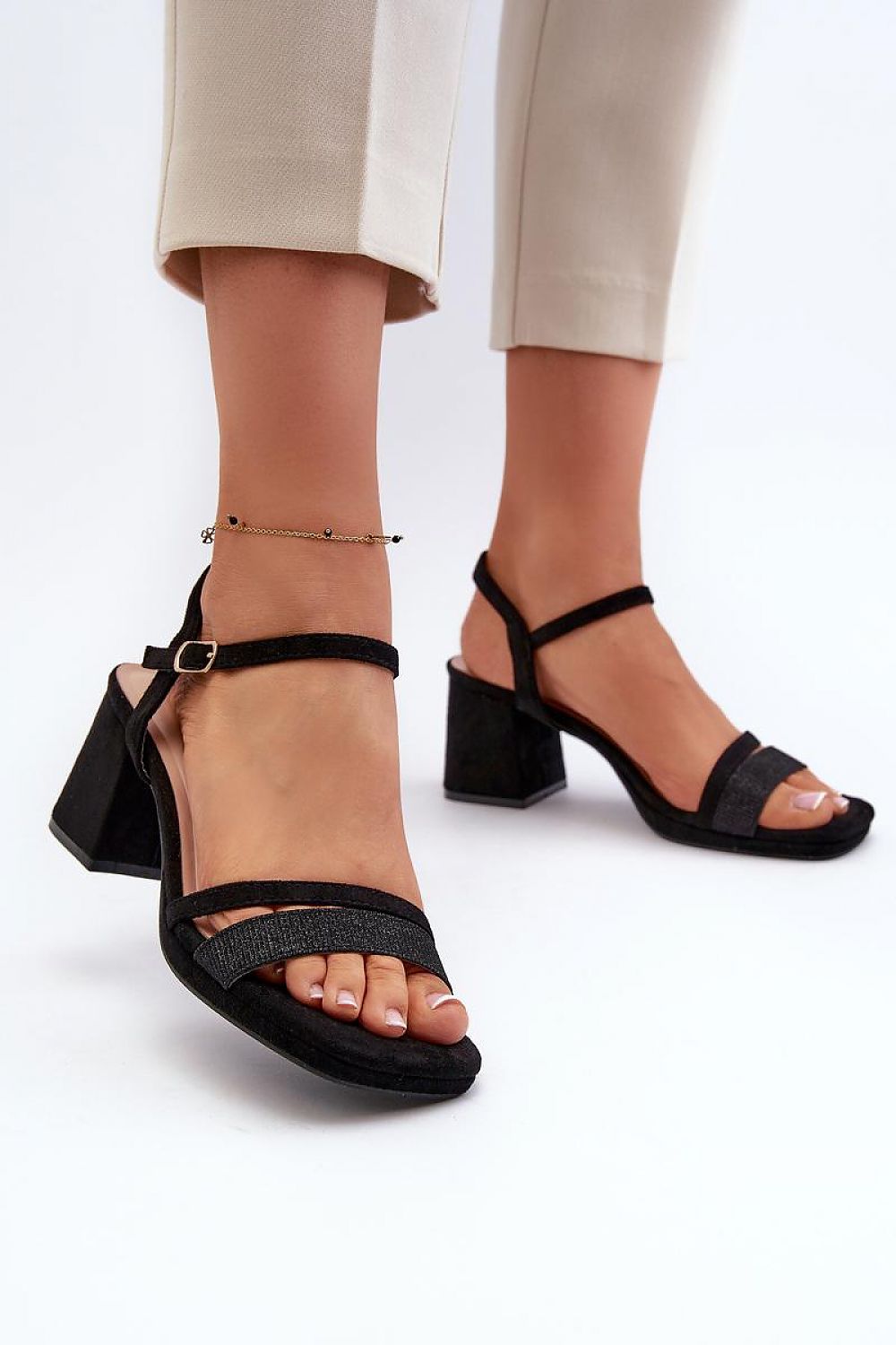  Sandały Model Tessata C-147 Black - Step in style 