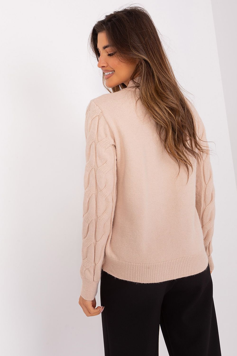   Sweter Damski Model AT-SW-2235.00P Beige - AT 