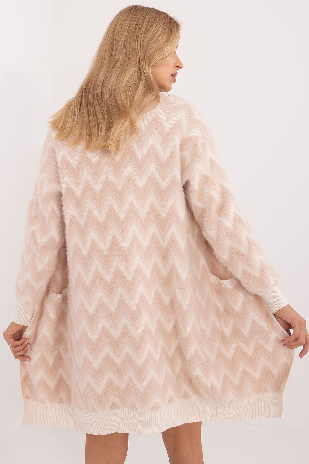  Sweter Kardigan Model AT-SW-2340-A.00 Beige - AT 