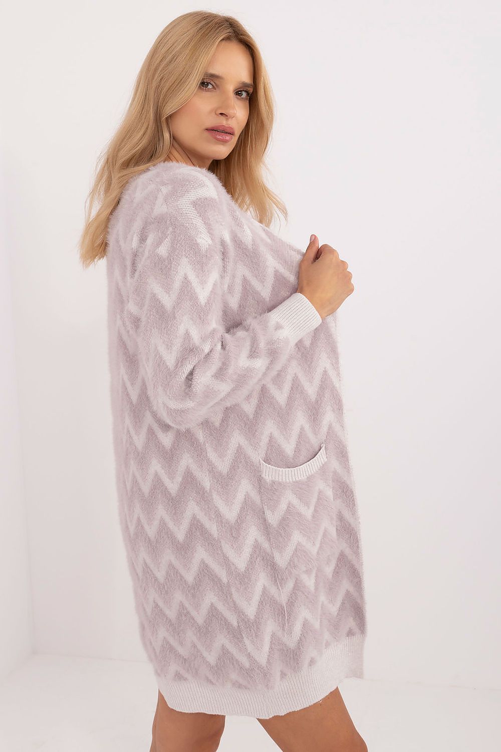  Sweter Kardigan Model AT-SW-2340-A.00 Light Violet - AT 