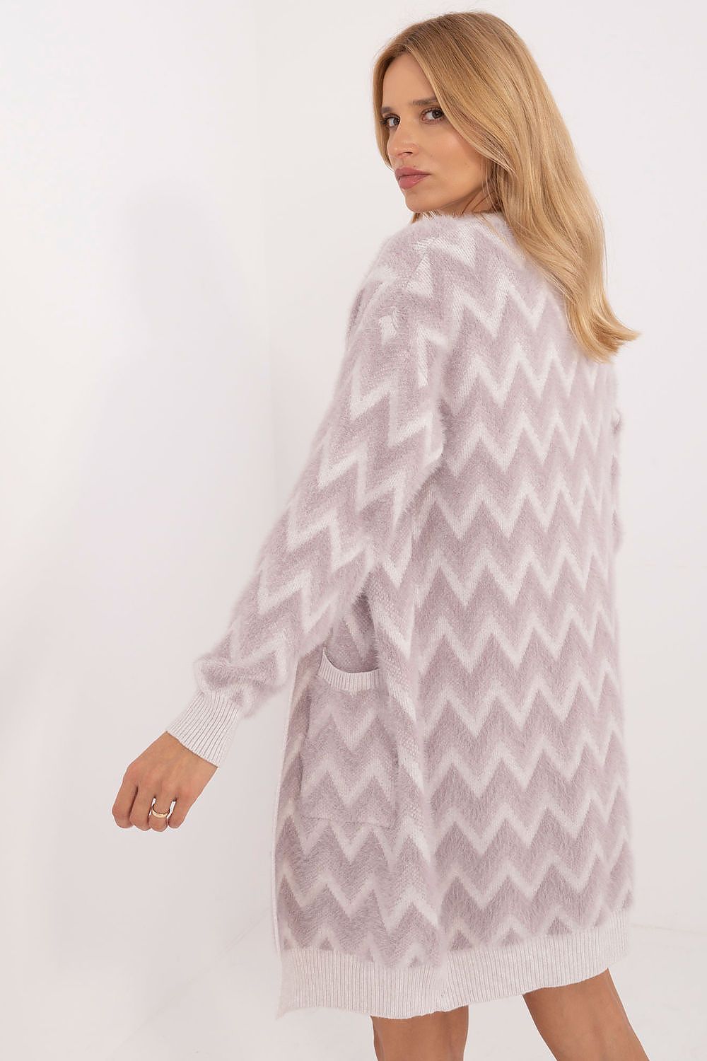  Sweter Kardigan Model AT-SW-2340-A.00 Light Violet - AT 