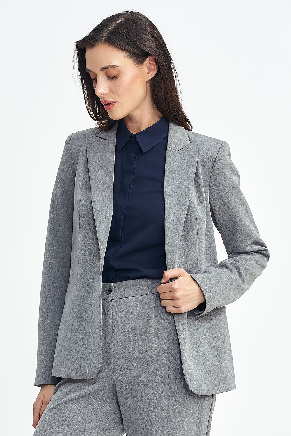   Żakiet klasyczny Z70 Grey - Nife 