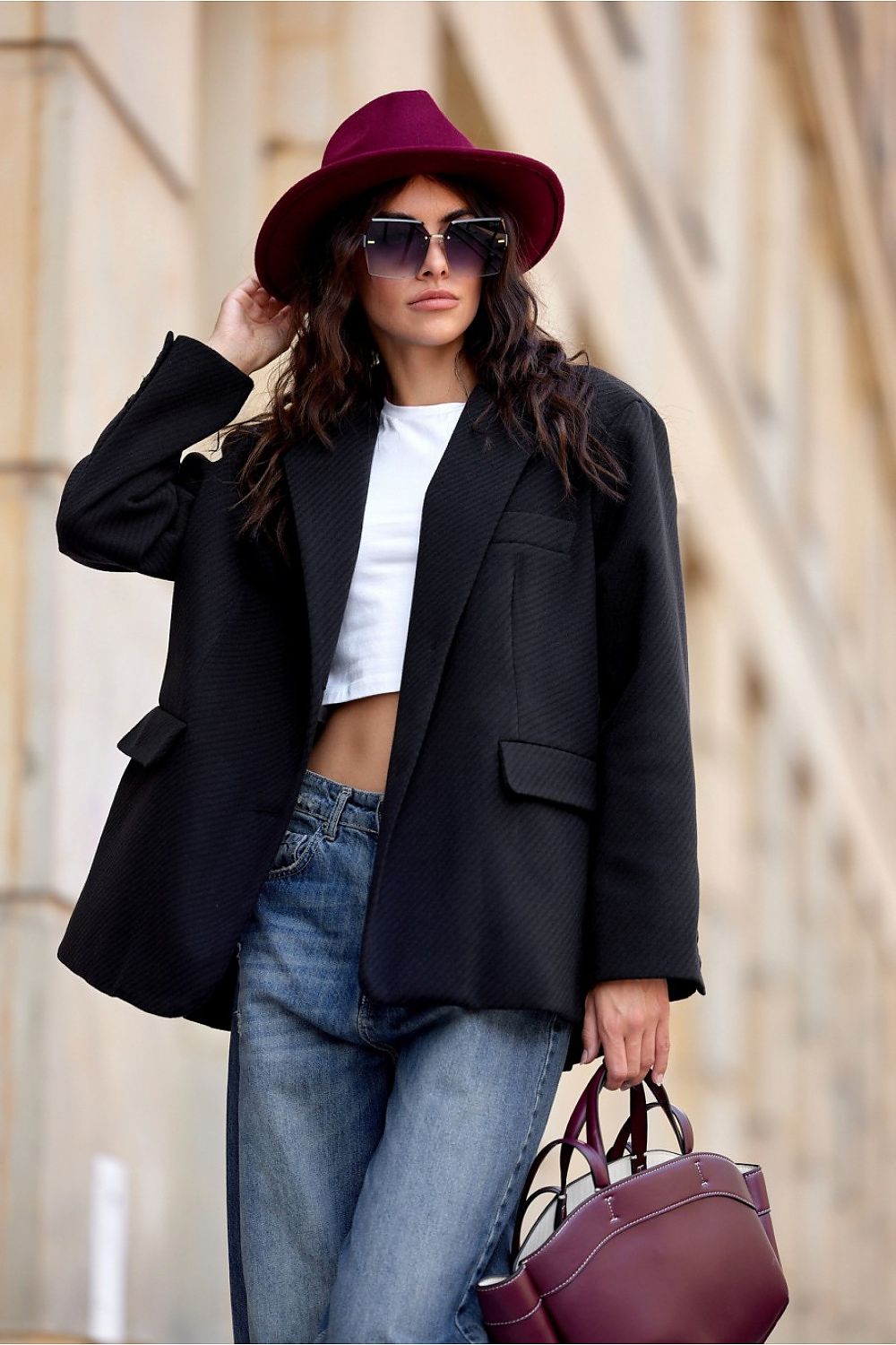   Marynarka Model Nadine CZA ZAK0020 Black - Roco Fashion 