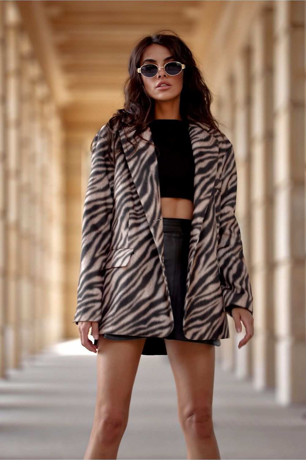   Marynarka Model Luna CAM ZAK0019 Camel - Roco Fashion 